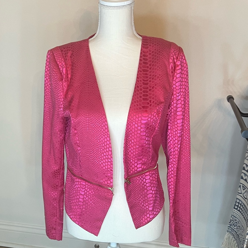 Pink Snakeskin Blazer